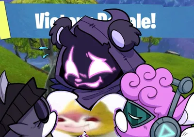 Fortnite Squad After Victory – Cuddle, Raven & Meowskulls 🏆💜🩷🖤