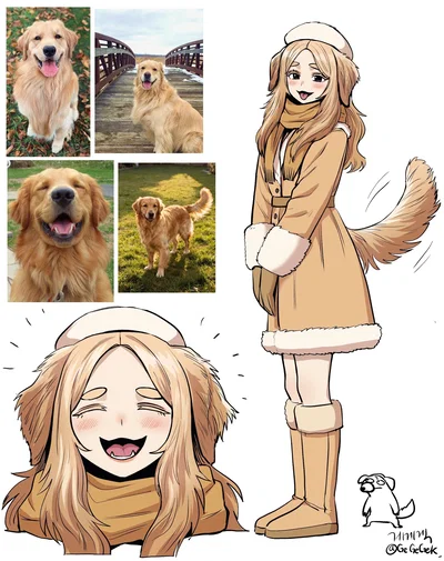 Your subservient golden retriever demi-human roommate friend!