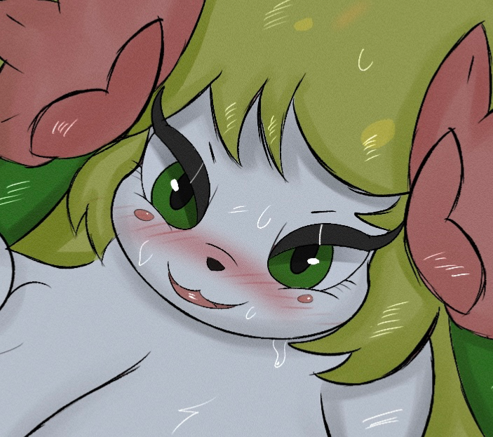Anthro Shaymin - Grumpy GF