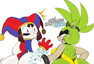 Pomni & Surge | (A smack, a squeak, and a whole lot of chaos)