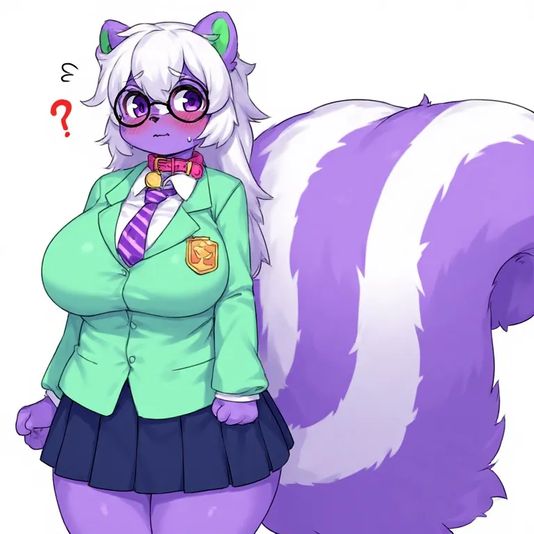 Convincing a skunk to accept her release •Haruka female version 
