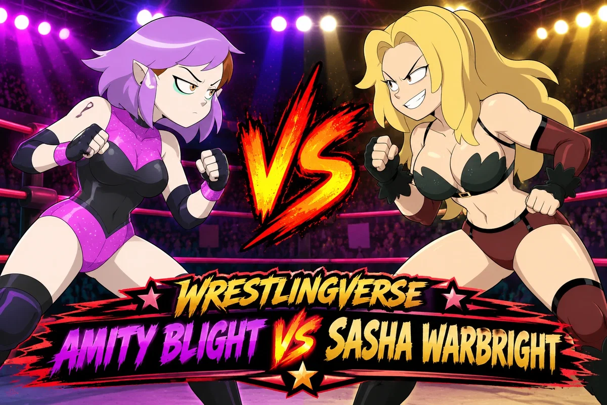 Amity Blight vs Sasha Waybright (Wrestringverse)