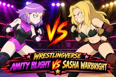 Amity Blight vs Sasha Waybright (Wrestringverse)