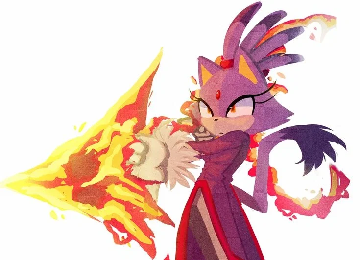 Casted flames.