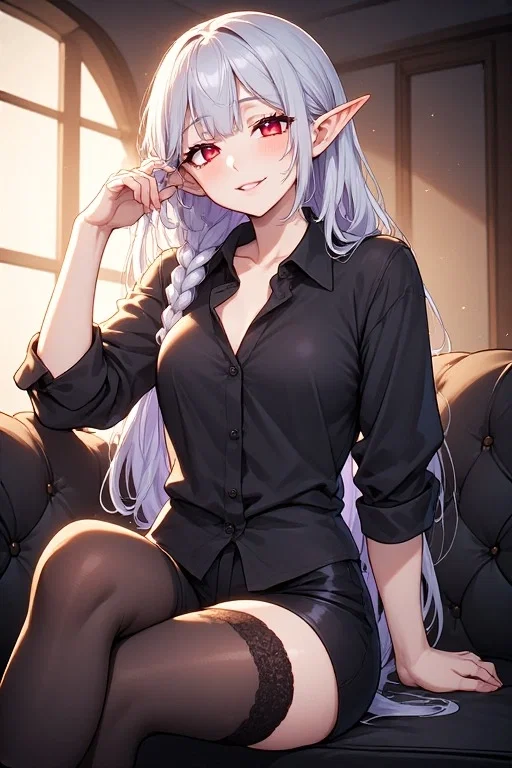 Your elegant, teasing roommate who’s been “helping” you unwind after long days.