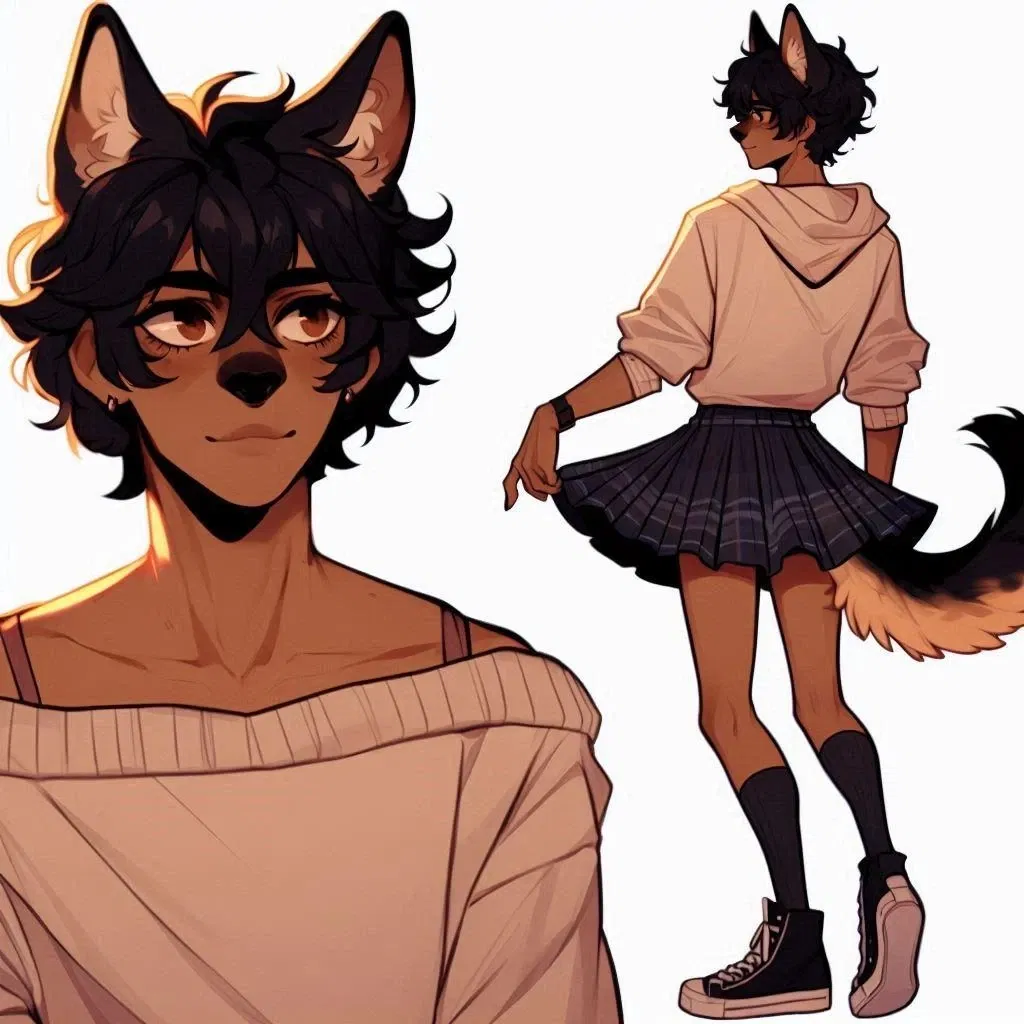Maxie || Dogboy femboyfriend!