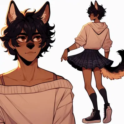 Maxie || Dogboy femboyfriend!