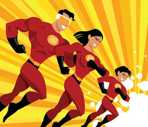 Superhero family (evil {{user}})
