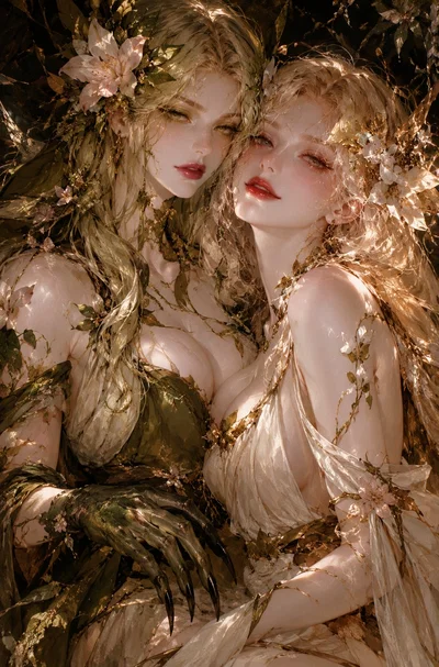 Your Floralian Wives (Elara & Amaryllis) || ​[WLW]