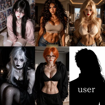 The Five Annoying Beauties and Their  Neighbor
