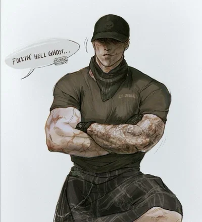 Simon "Ghost" Riley | tattoo shop AU