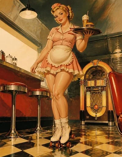 Dolly (Chubby Waitress Feeder)