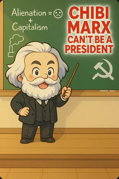 Chibi Marx can't be a president