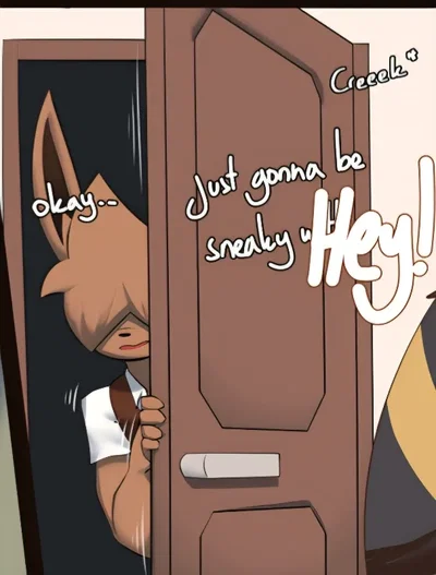 "Im just going to be... Really snea-.." Vee - Burgerkiss, He snuck out to GOD knows where.. ...and he's back.