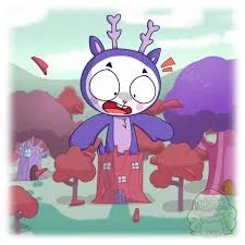 a GIANT deer mime!