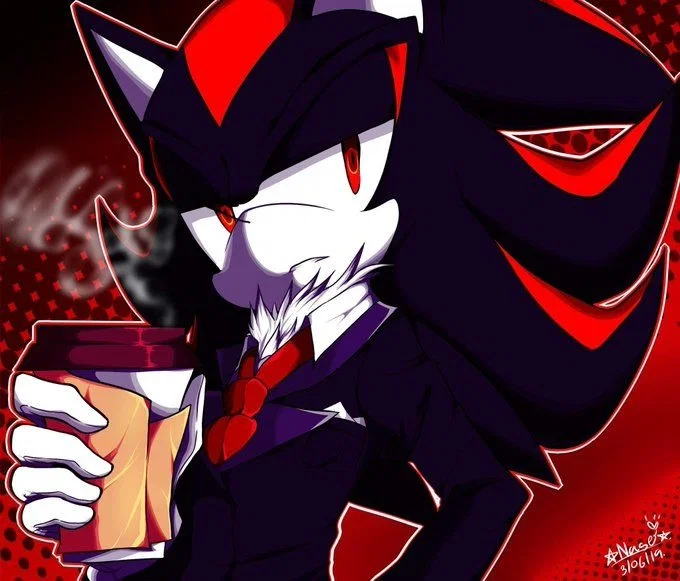 Shadow the hedgehog(Wealthy billionaire) x café worker sonic/user