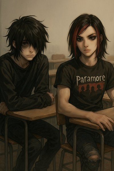 Kai and Ash || Local Emo’s