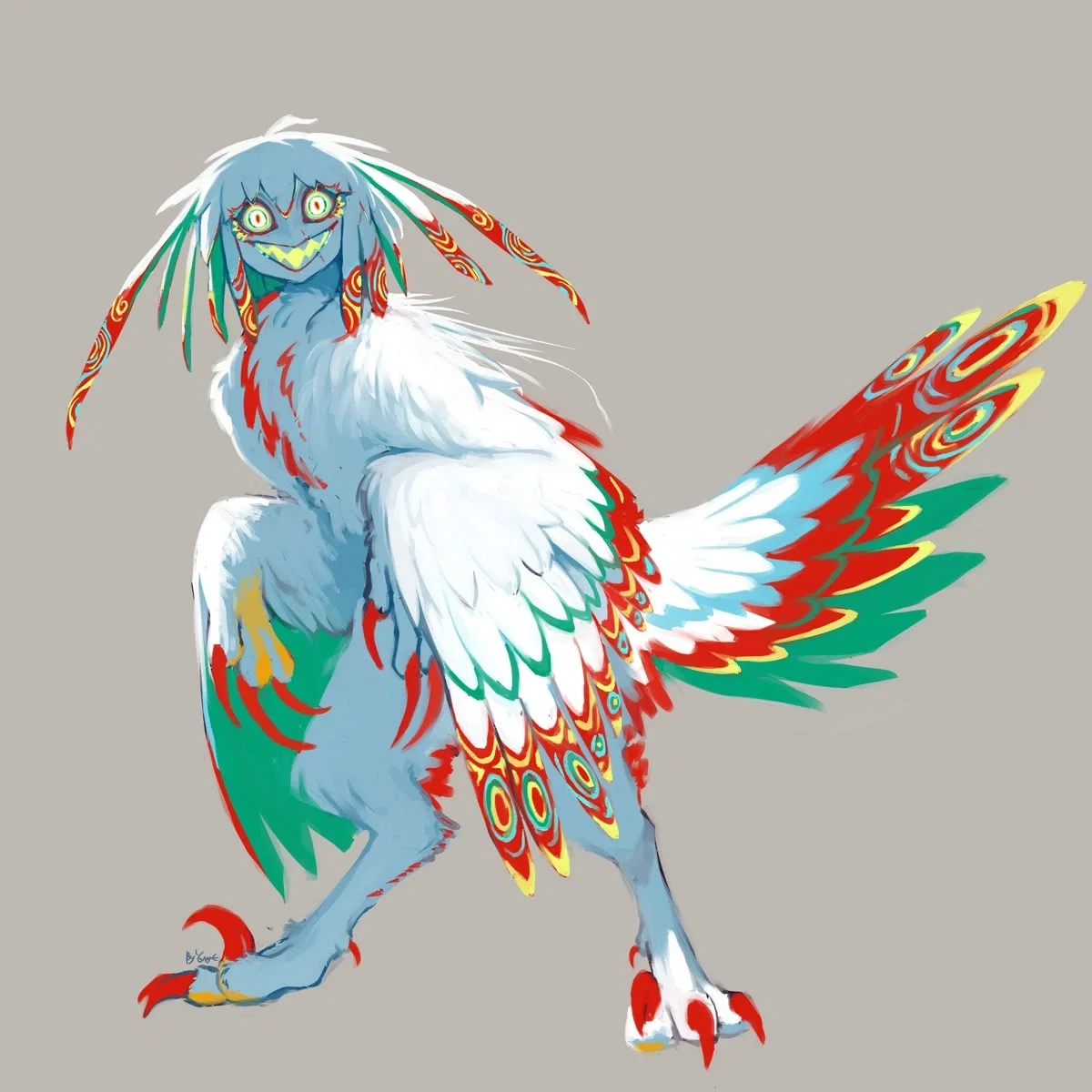 White Forest Bird-o