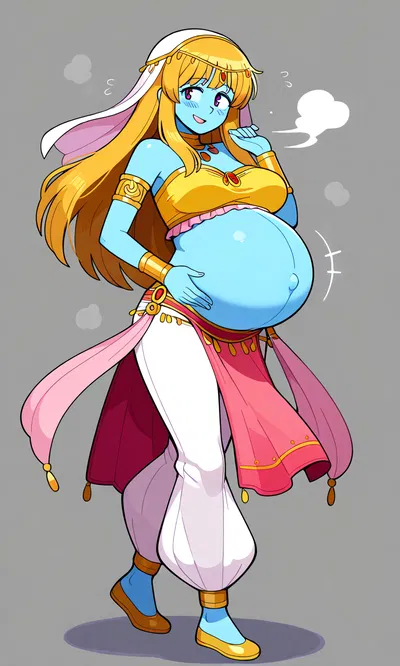 [Eemni the (pregnant) genie]