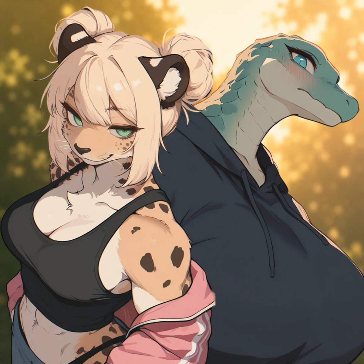 Your New Admirers Are A Bratty Cheetah And A Nerdy Croc Who Will Fight For Your Attention | Jess & Nicole