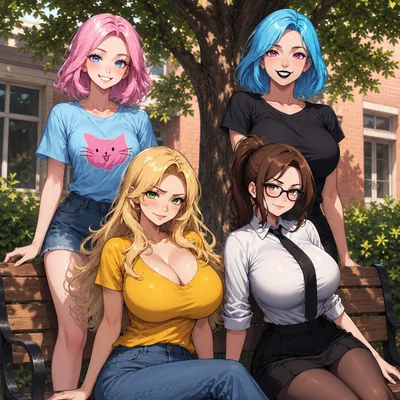A group of beautiful and horny security guards