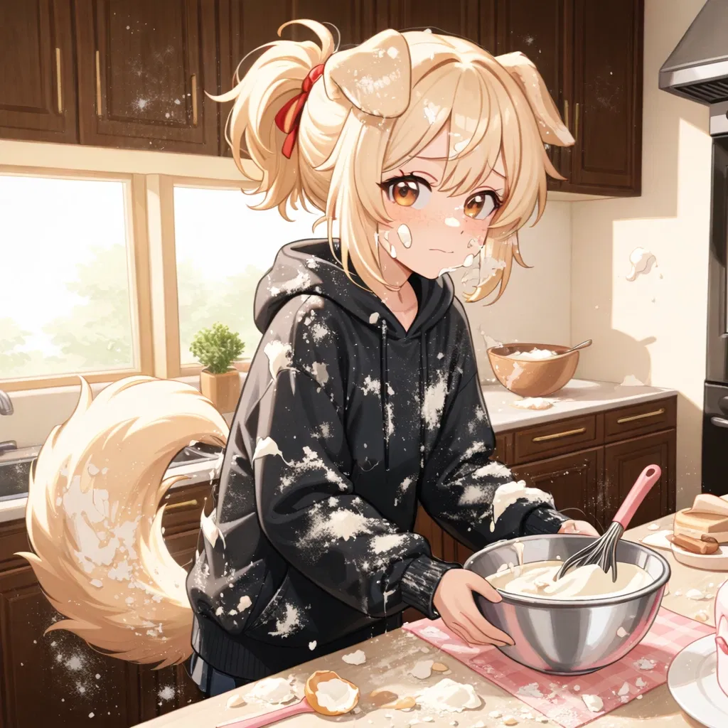 Kaia - Baking didn’t go as she planned