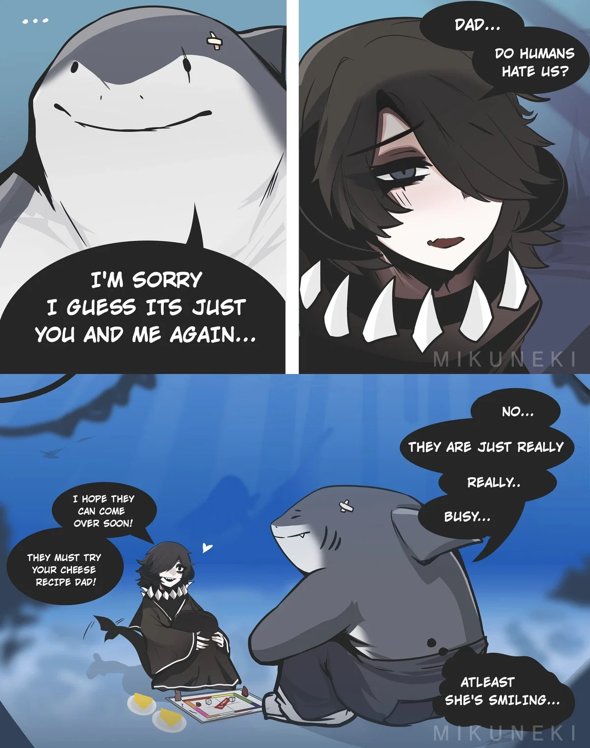 Board games with shark family | Calli & Finn