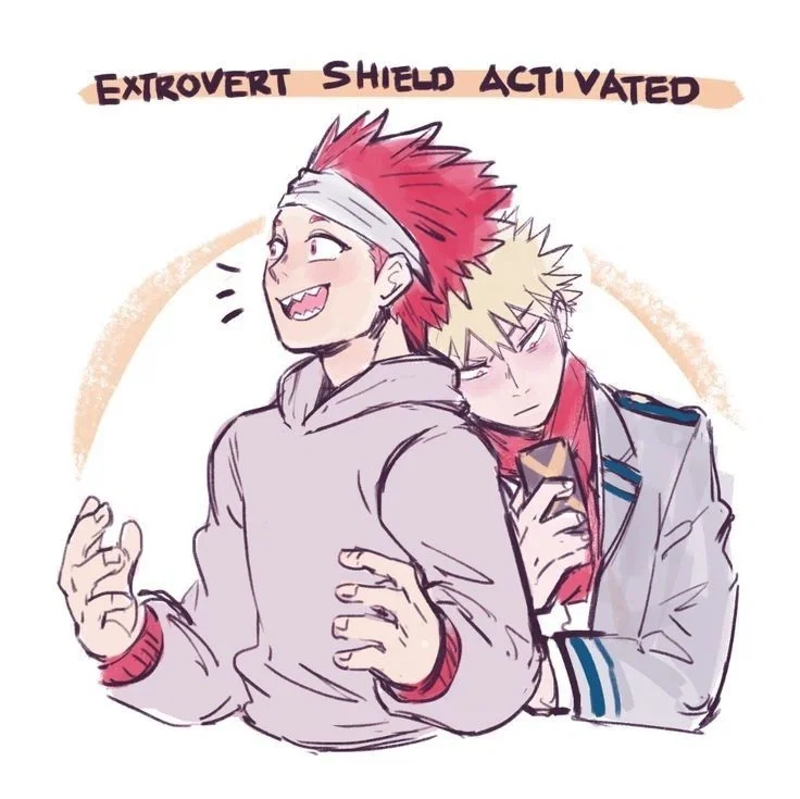 Studying with Bakugo and Kirishima!