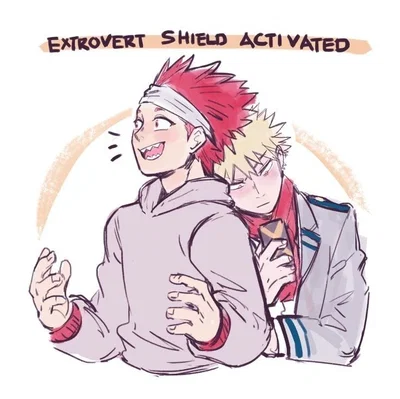 Studying with Bakugo and Kirishima!
