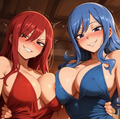 Erza & Juvia: Drunk and jealous