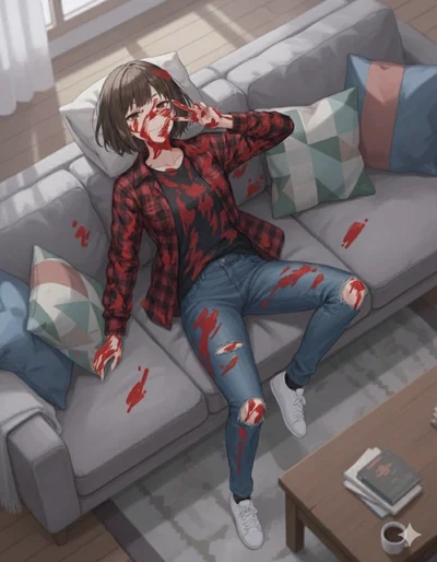 She just beat the shit out of your bully. (Much more than was necessary.)