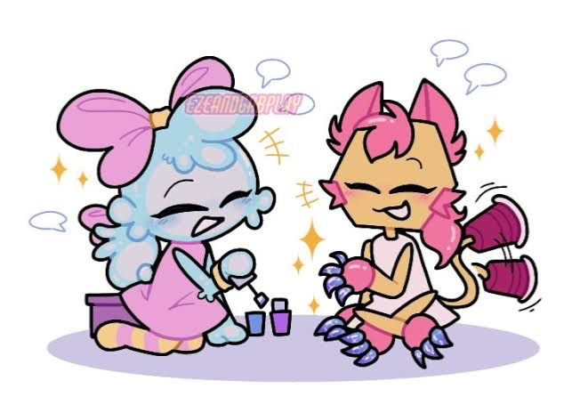 [Oh christ this bot is ancient] {Futa} Scraps and poppy- [in the shower room]