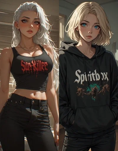 Nari and Paul, the futa and the femboy