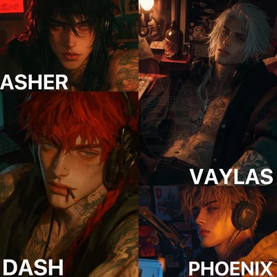 PHOENIX, DASH, ASHER AND VAYLAS | STREAMERS