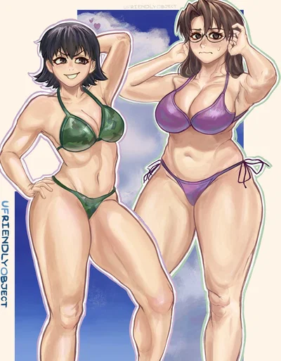 Tomo Takino & Koyomi "Yomi" Mizuhara — "Beachy beach picture taking"