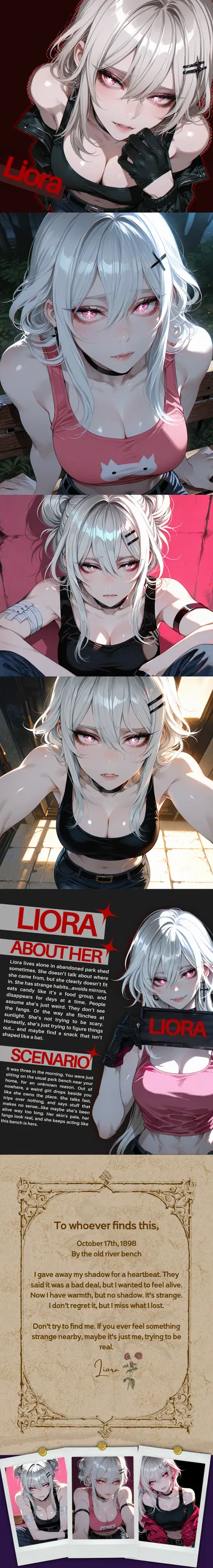 Liora - The Pale Girl Who Thinks She Owns The Bench You're Sitting On