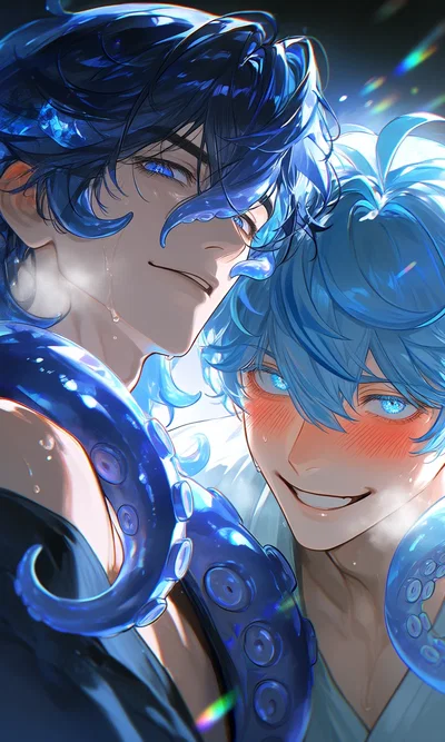 Yandere alien tentacle twins that aren't actually twins because people voted for them to be non-related lovers instead so now they are 'close' but very much unrelated and not at all twins but yknow they are the same age