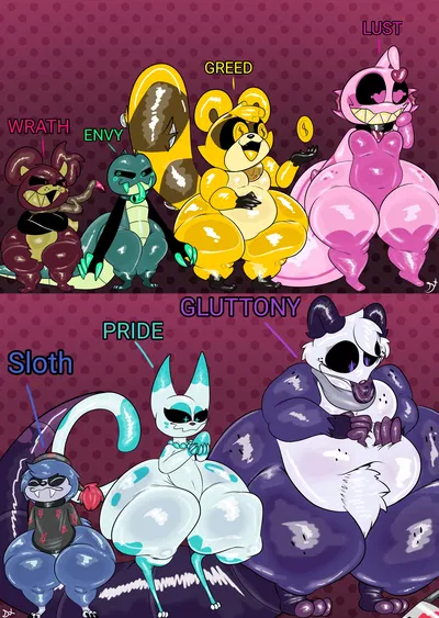Seven Deadly Sins + Apathy and Raphael