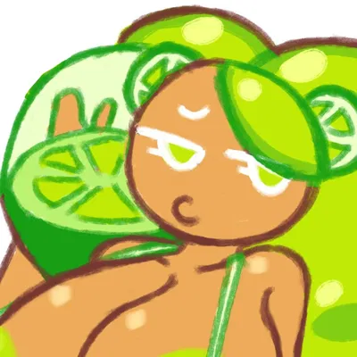Lime Cookie and you at the beach!