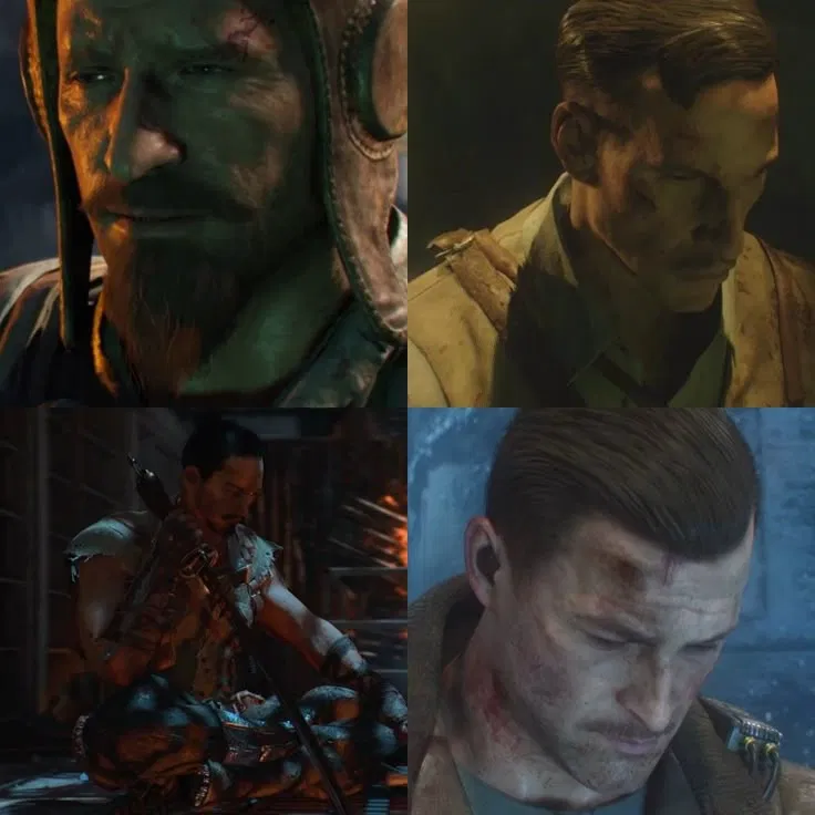 Nikolai | Dr Richtofen | Takeo | Dempsey 