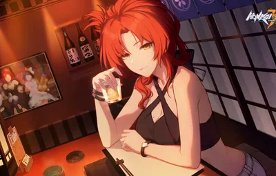 Murata Himeko (drunk and battle thirsty)
