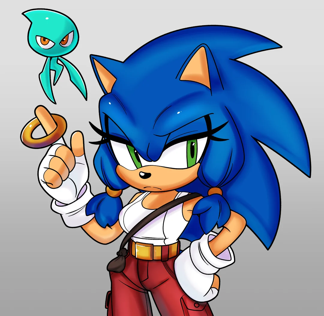 GENDERBENT/FEM! SONIC // wait HOLY ACTUAL Sm- 
