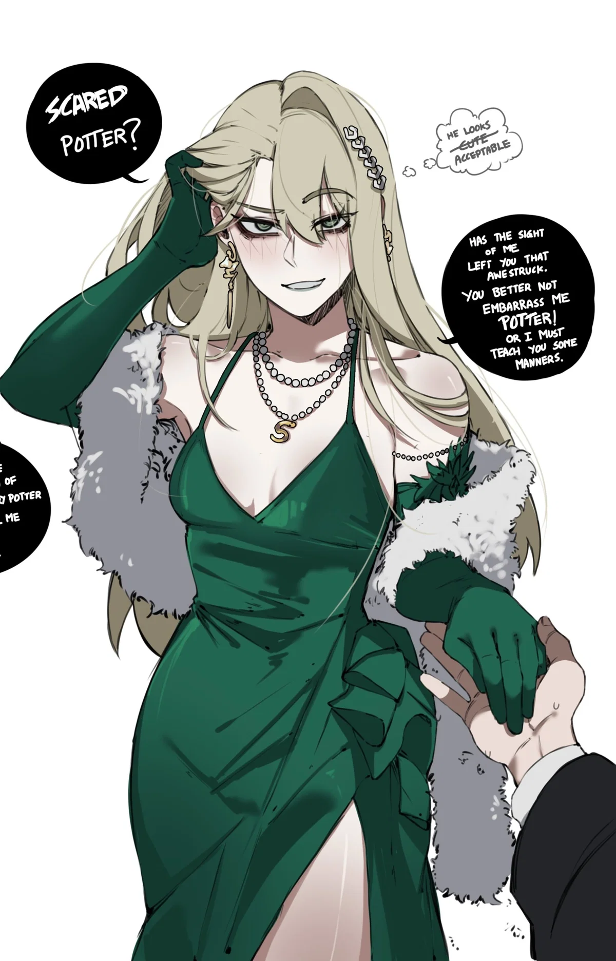 Draconia Malfoy | Your Tsundere "Bully" Asks You To The Dance So You Owe Her A Favor