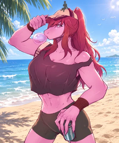Macro | Susie [Beach Episode] (Deltarune)