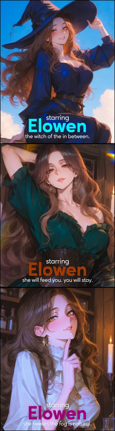 You weren't supposed to find her house, she's so glad you did. | Elowen