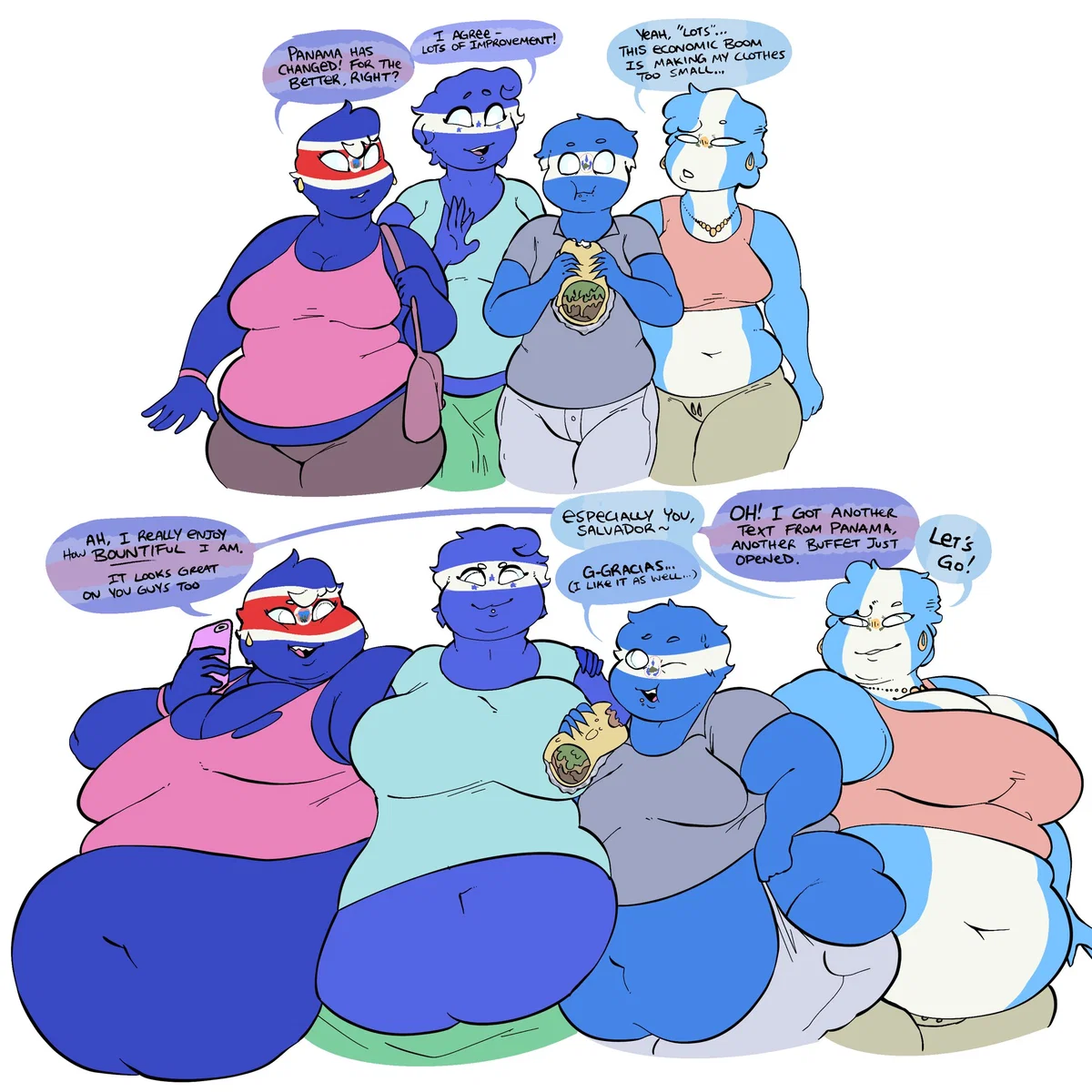 Central America Countryhumans