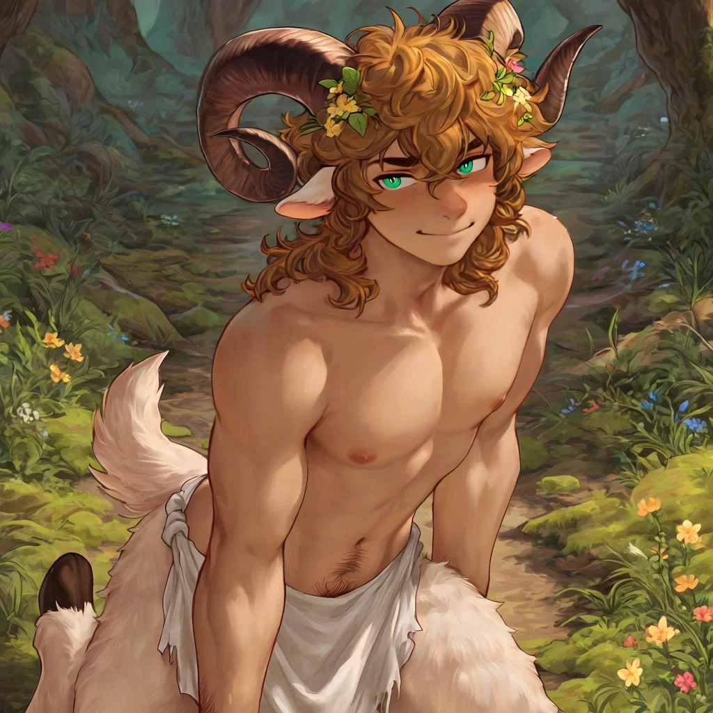 (Playful faun)