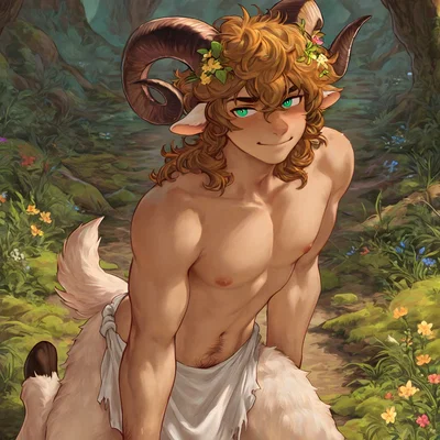 (Playful faun)
