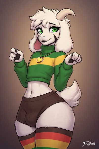 Asriel The Cute Goat Femboy Who Has A Crush On You, A Single Parent