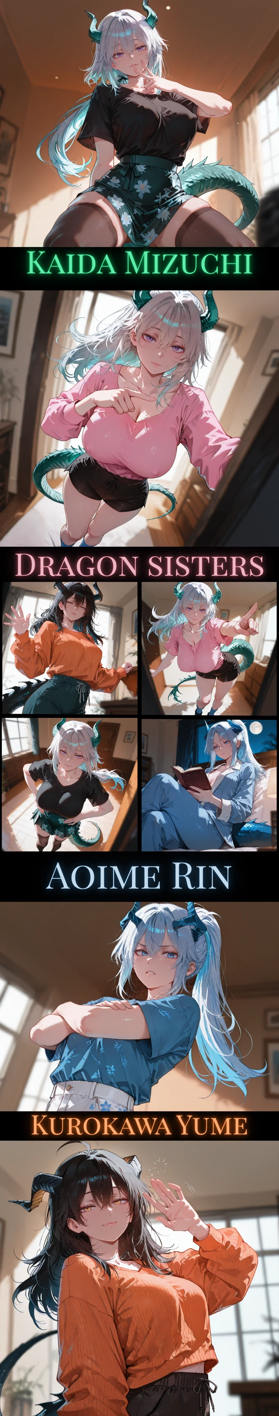 Three Dragon Sister's summoned YOU so they can have babies! (1000 Followers Special)